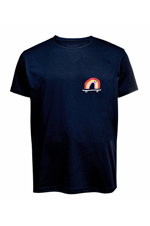 تيشيرت بتصميم قطني ممشط مدمج - 1