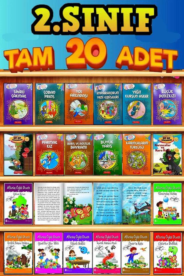 2.SINIF MACERA,HEYECAN,EĞLENCE DOLU TAM 20 KİTAPLIK HİKAYE SETİ - 3