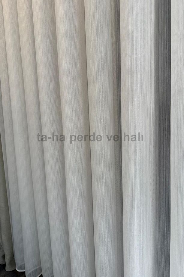 Simli Bambu 1-2,5 Normal Pile Tül Perde, Kırışmaz Ütü İstemez Gramajlı Simli Bambu Tül Perde - 5