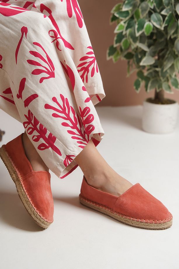 Süet Mercan Günlük  Espadril Ayakkabı - 2