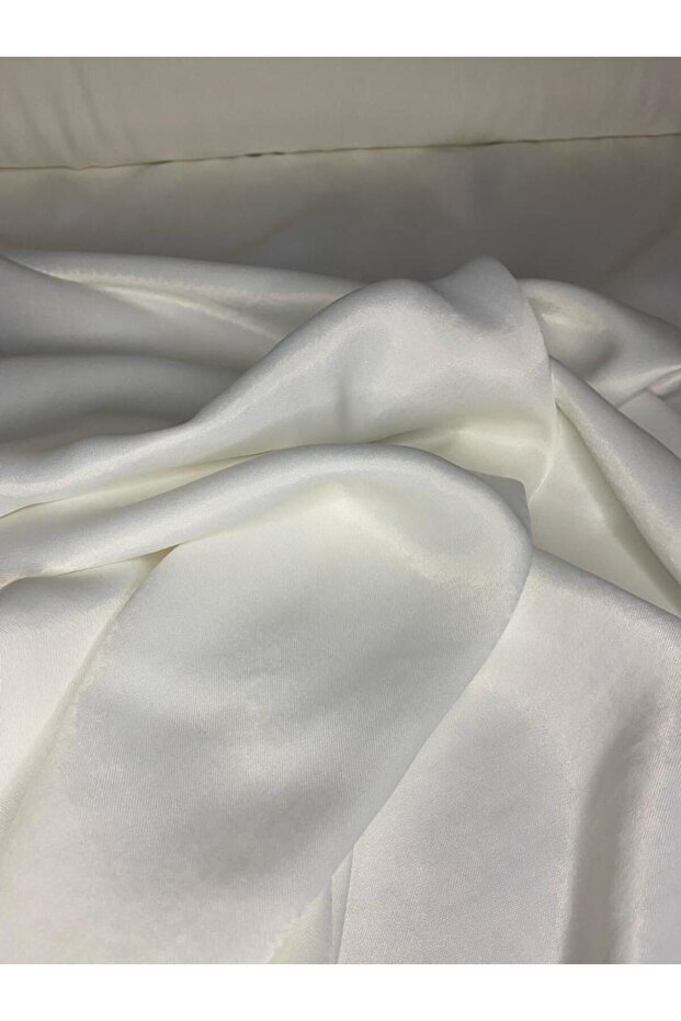 En150 Double Organic Polyester-Free Silk Floş Satin Fabric for Dresses, Skirts, Blouses, Draped and Shiny