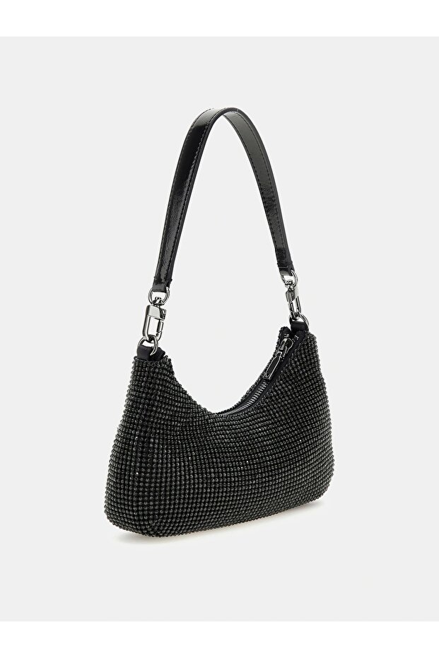 ZALINA MINI TOP ZIP SHLDR BAG Kadın Siyah Omuz Çantası HWRB9350720-BLA - 2