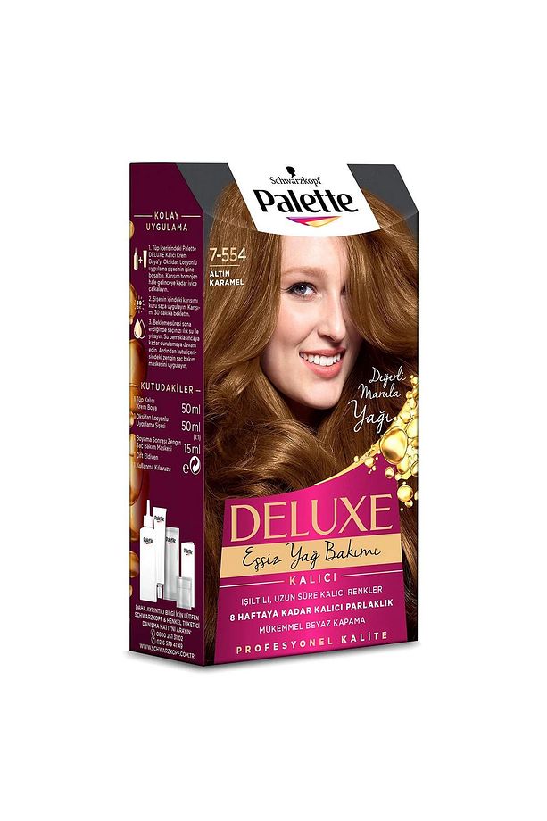 Deluxe Saç Boyası No: 7.554 Altın Karamel - 2
