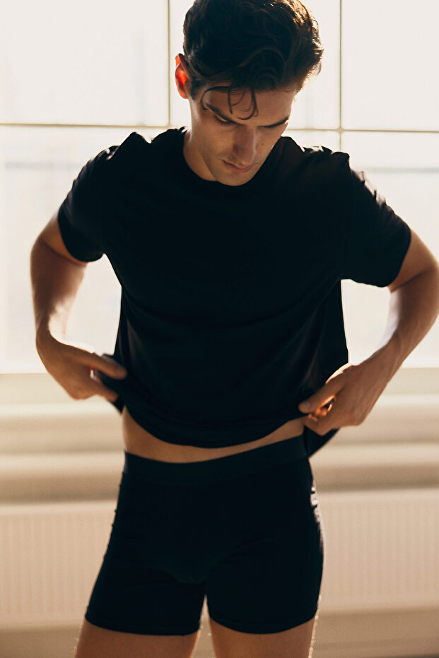 5'li Normal Paça Boxer Şort Lycra - 3