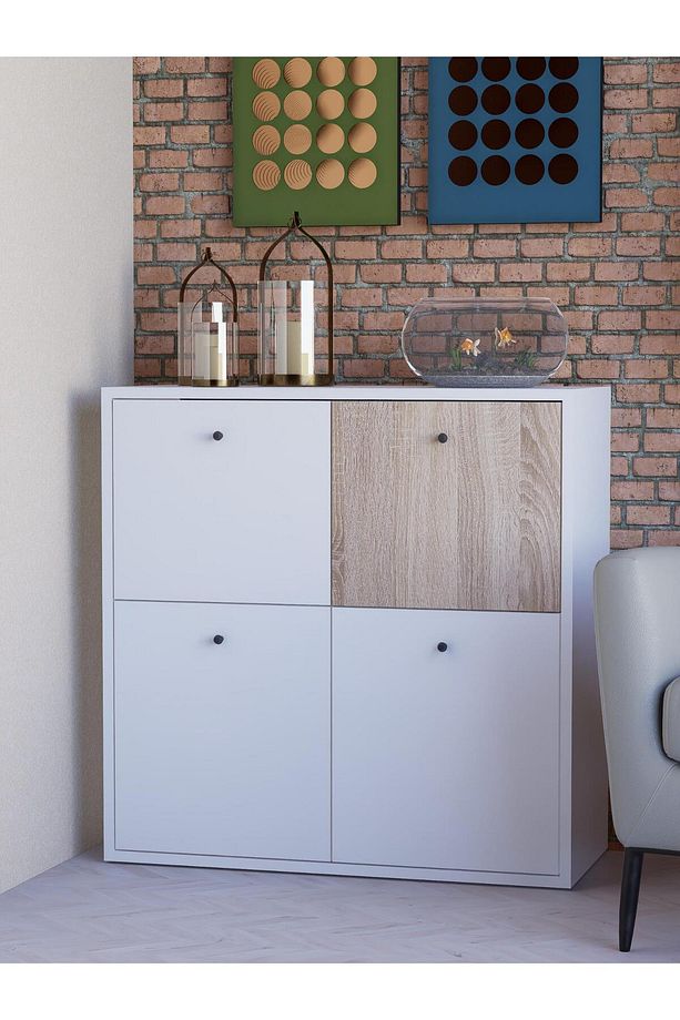 Çok Amaçlı Dolap, Raflı Ayakkabılık, Banyo Dolabı, Mutfak Dolabı, 1. Sınıf Mdf - 5