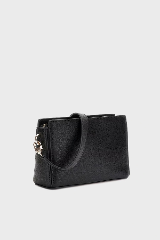 NASTRA MINI CROSSBODY TOP ZIP damska czarna mini torebka HWBG9637720-BLA - 2