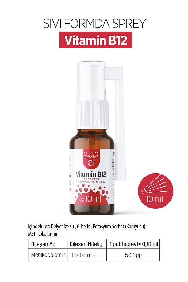 Metilkobalamin B12 Sprey 10 ml - 7