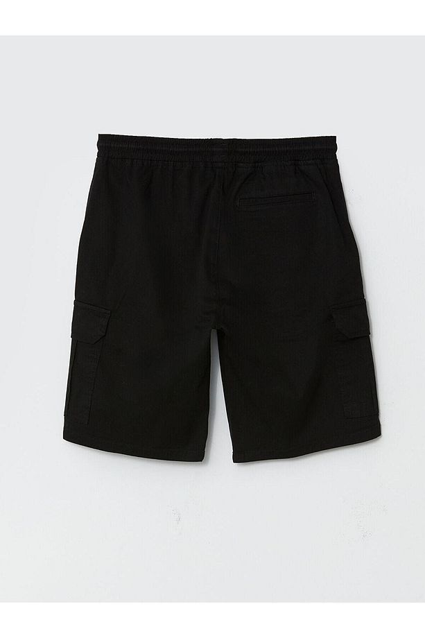 XSIDE Standart Kalıp Gabardin Erkek Kargo Şort - 6