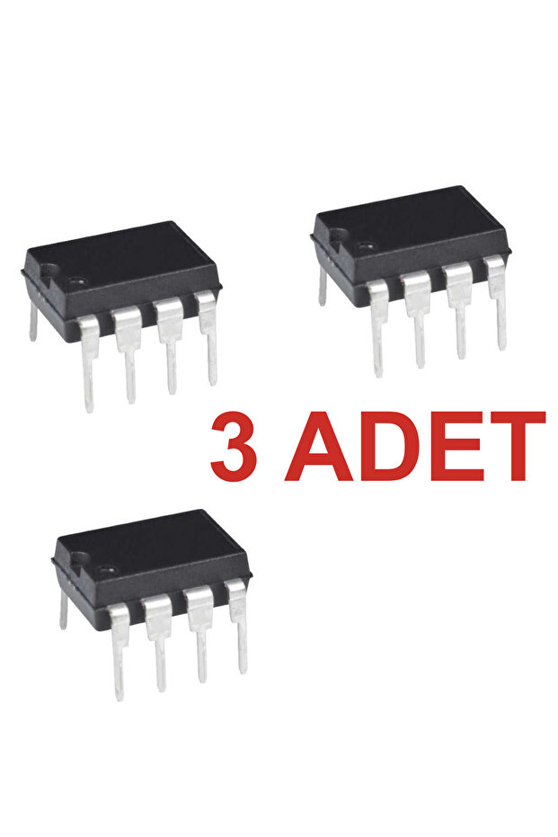 Ne555 3 Adet Dıp-8 Timer – Zamanlayıcı/osilatör Entegre - 1