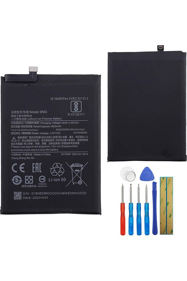 Xiaomi Redmi Note 9 Pro Bn53 Uyumlu Batarya Pil Tamir Seti Ve Pil Bandı Hediyeli - 1