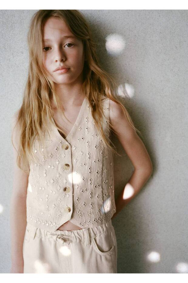 Ayna işlemeli yelek - 7