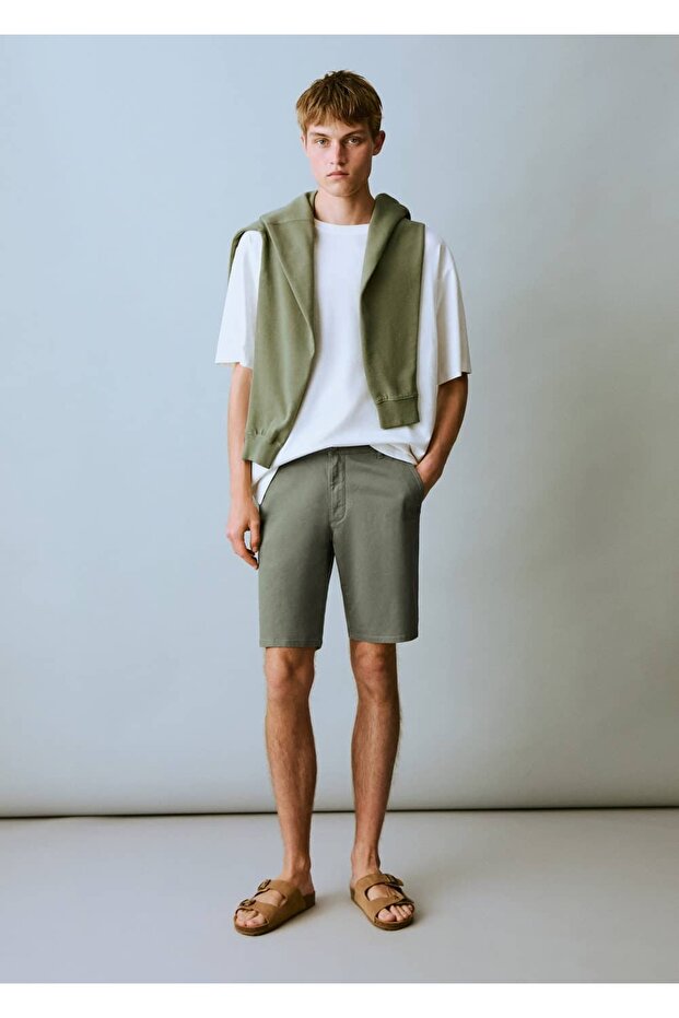 Pamuklu bermuda şort - 2