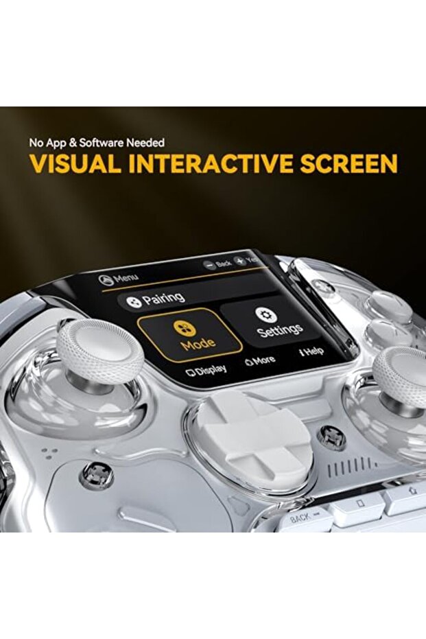 وحدة تحكم الألعاب اللاسلكية ManbaOne (بدون انحراف) مع شاشة تفاعلية لأجهزة الكمبيوتر التي تعمل بنظام Windows / Switch / iOS / Andro - 4