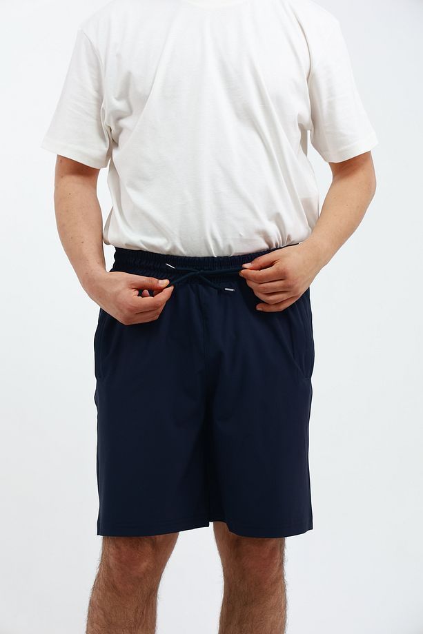 Erkek Cep Fermuarlı ve Arka Cepli Paraşüt Kumaş (Dokuma) Spor Likra Bermuda Şort - 8
