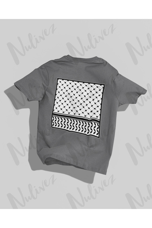 Palestine Design Back Printed High Quality Compact Unisex Oversize T-Shirt