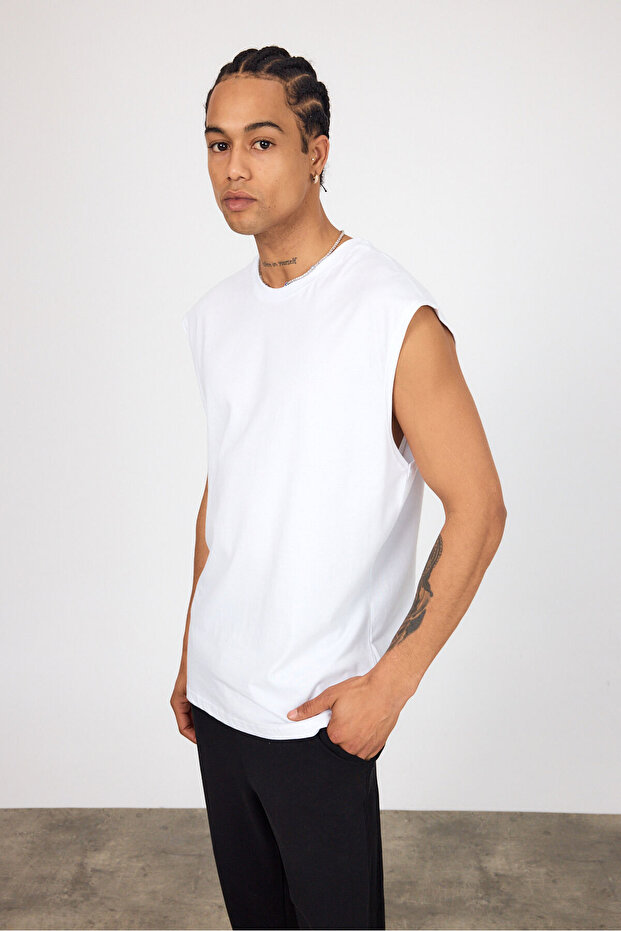 قميص داخلي مريح من القطن الممشط للرجال مقاس كبير - 5