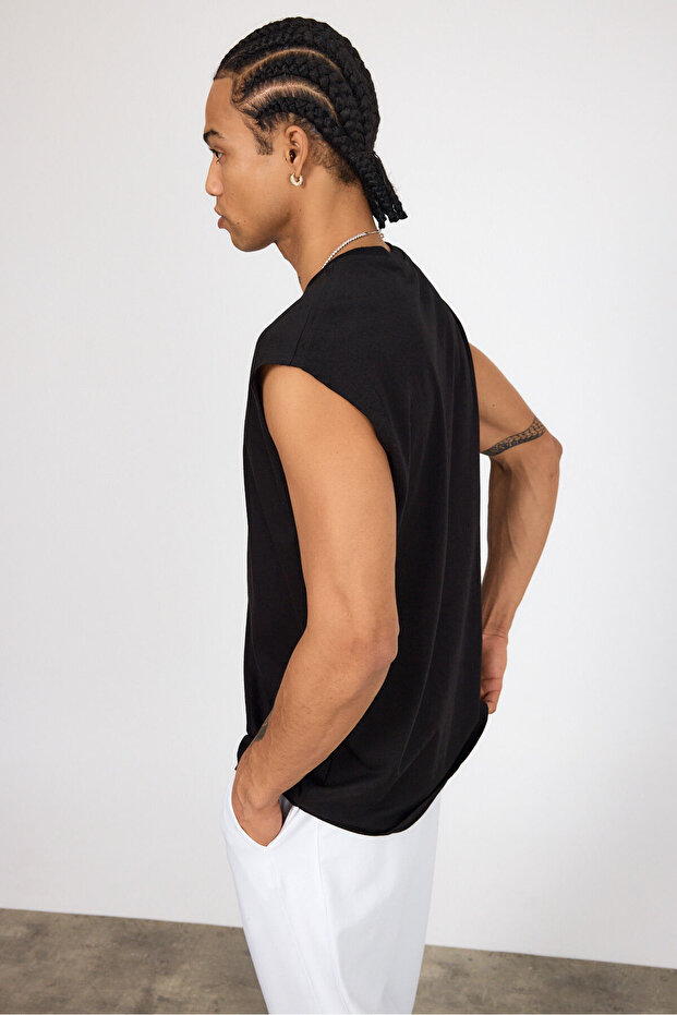 قميص داخلي مريح من القطن الممشط للرجال مقاس كبير - 5