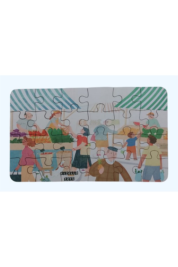 Farmers Market - Farmer's Market / Small Puzzle Montessori 3-7 Years 24 Pieces