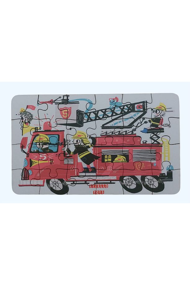 Firefighting Vehicle - İtfaiye Aracı / Small Puzzle 3-7 Yaş 24 Parça - 1