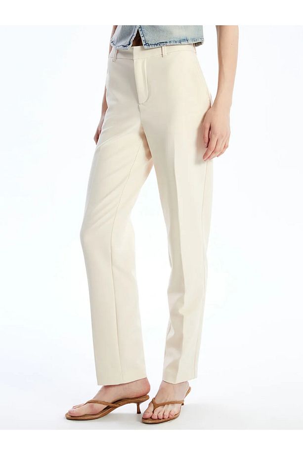 LCW Vision Ekru Standart Fit Kadın Pantolon - 2