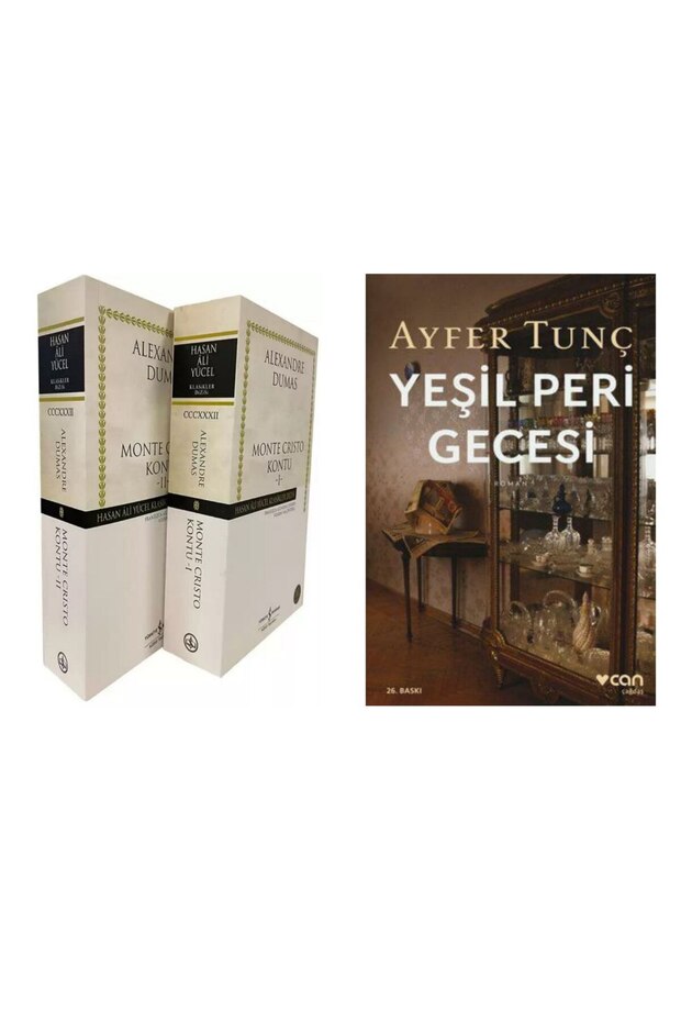 Monte Cristo Kontu - 2 Book Sets - Alexandre Dumas - Yeşil Peri Gecesi - Ayfer Tunç