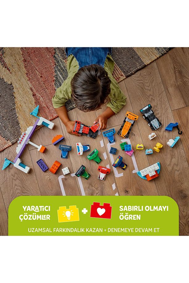 ® DUPLO® F1® Takımı Yarış Arabaları ve Sürücüler 10445 - 2+ Eğitici Oyuncak Yapım Seti (70 Pr) - 6