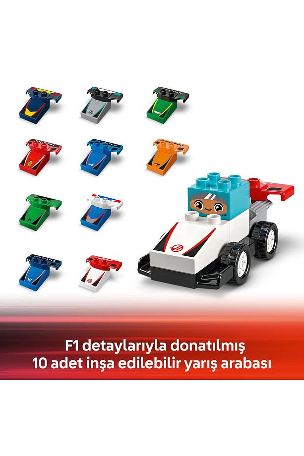 ® DUPLO® F1® Takımı Yarış Arabaları ve Sürücüler 10445 - 2+ Eğitici Oyuncak Yapım Seti (70 Pr) - 9