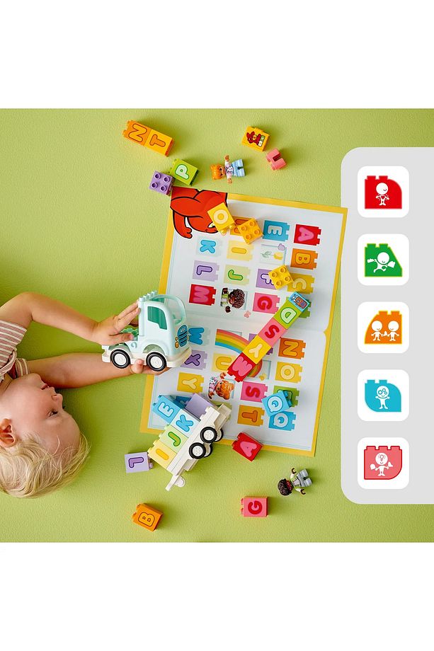 ® DUPLO® Alfabe Kamyonu 10421 - 2+ Eğitici Oyuncak Yapım Seti (36 Parça) - 7