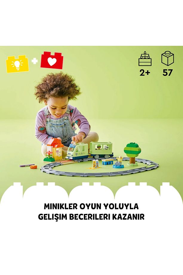 ® DUPLO® İnteraktif Macera Treni 10427 - 2+ Eğitici Oyuncak Yapım Seti (57 Parça) - 6