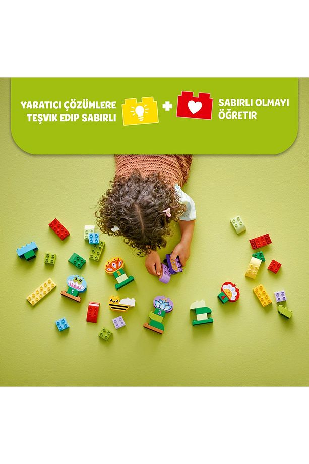 ® DUPLO® Yaratıcı Bahçe ve Çiçekler 10444 - 2+ Eğitici Oyuncak Yapım Seti (45 Parça) - 7