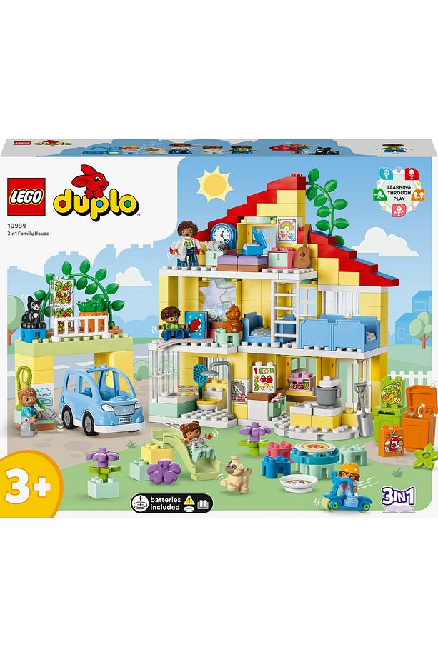 ® DUPLO® 3’ü 1 Arada Aile Evi 10994 - 3+ Eğitici Oyuncak Yapım Seti (218 Parça) - 4