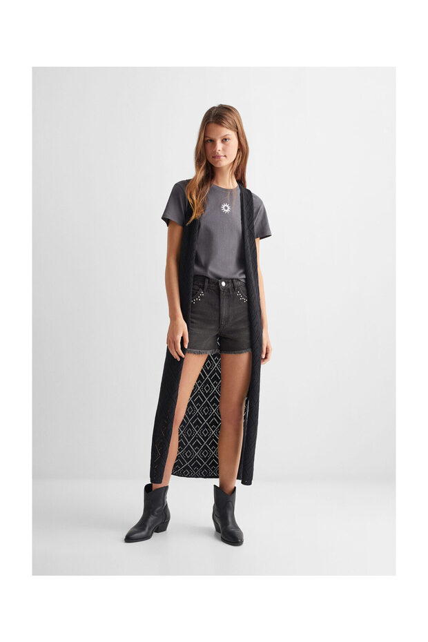 Czarna kamizelka dziewczęca 67085143 -99 - 6