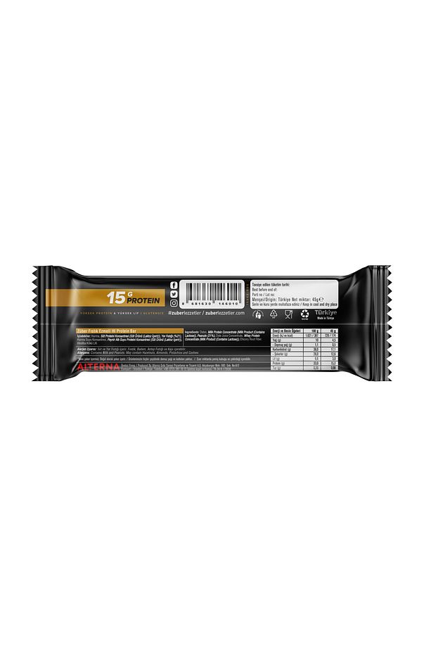 Yüksek Protein Bar Deneme Paketi 45g X 12 Adet - 8