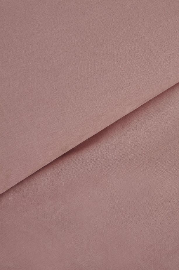 Pure Ruffle %100 Pamuk Çift Kişilik Nevresim Takımı Pudra - 7