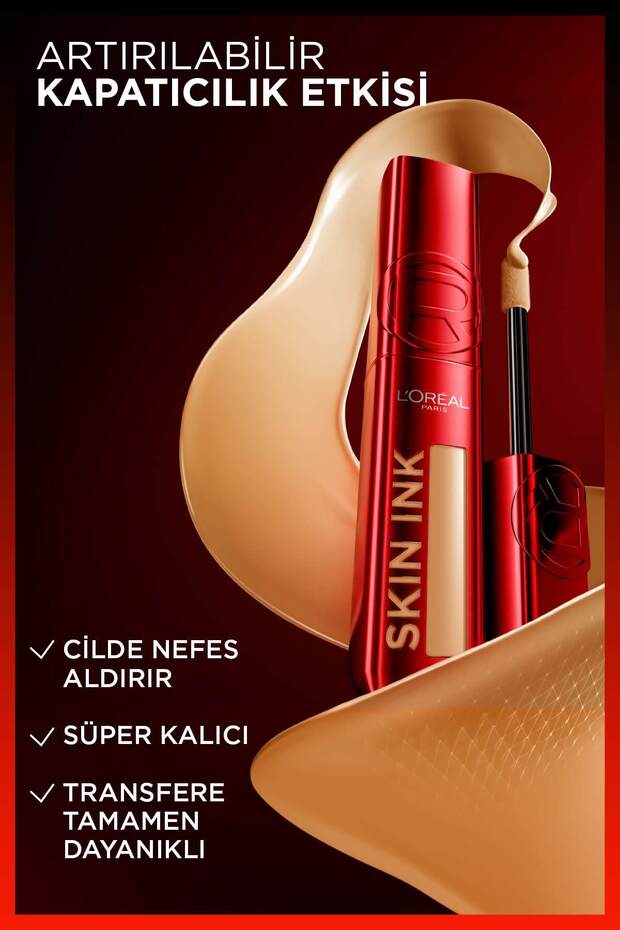 Skin Ink Gün Boyu Kapatıcı Fondöten - Soğuk Alt Ton 130 - 4