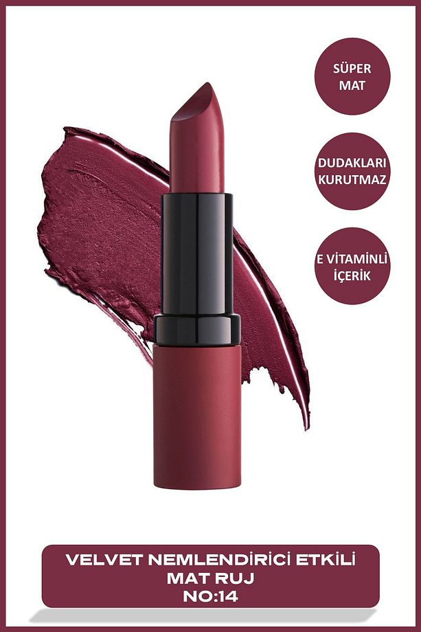 Velvet Matte Lipstick 14 Velvet Mat Ruj 4,2 g - 1