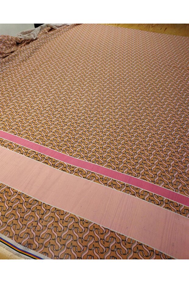 Chiffon Pink Brown Width: 154 cm