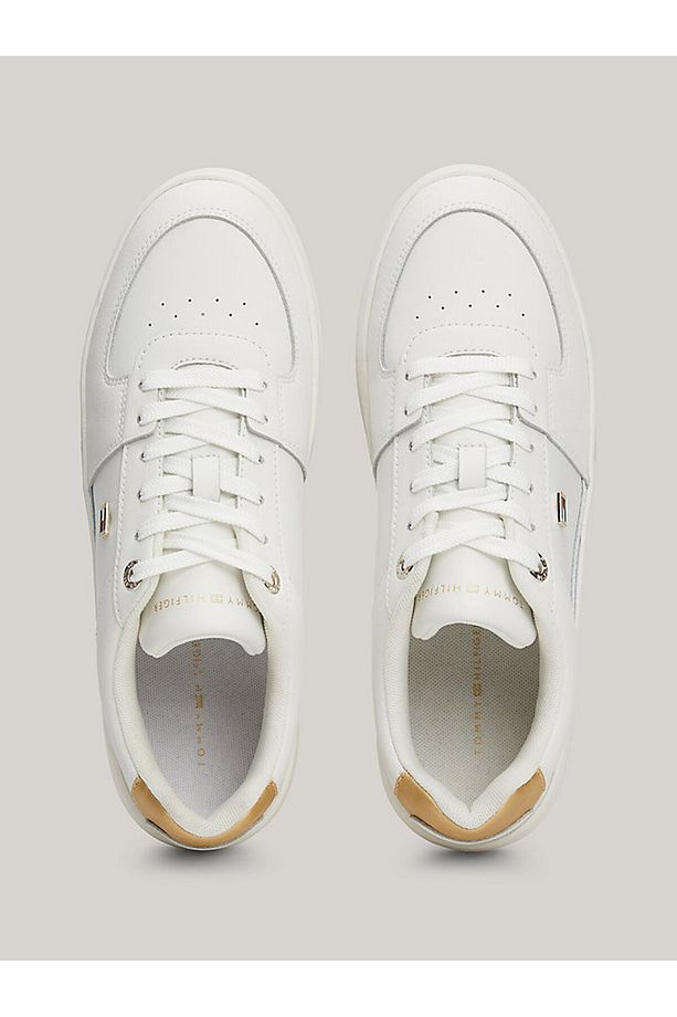 Logolu Kalın Tabanlı Deri Sneaker Ayakkabı  AYAKKABI FW0FW08076 YBL - 3