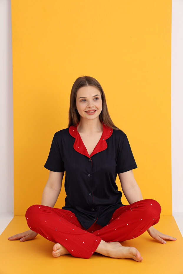 طقم بيجامة بأزرار من بيغاسوس - 1