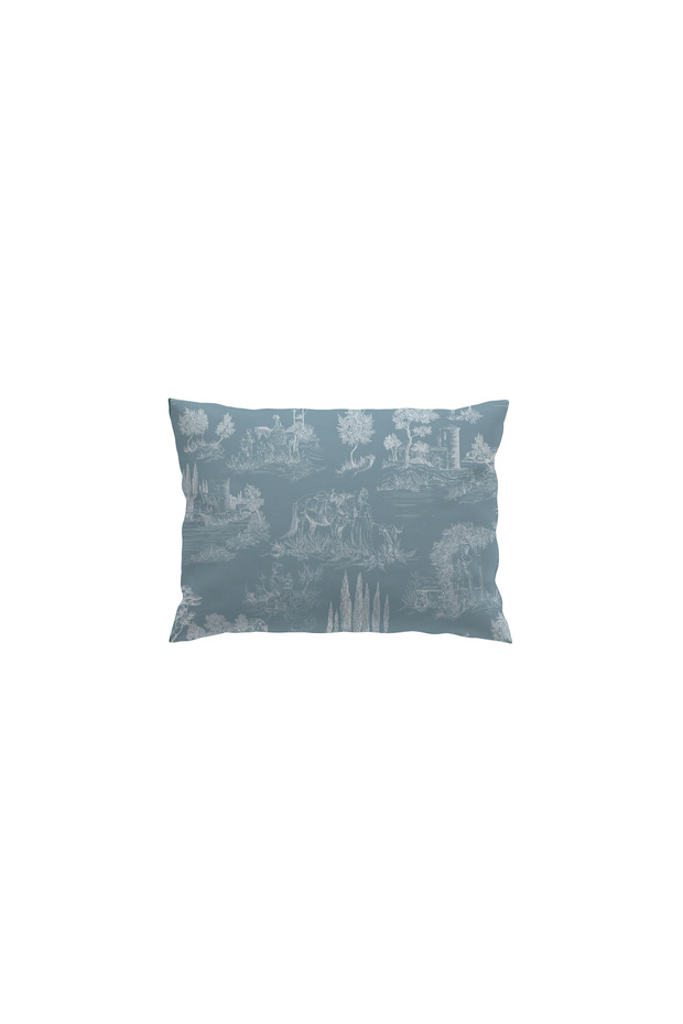 غطاء وسادة رمي مزدوج الجوانب طراز Toile De Jouy