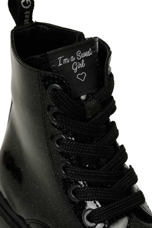 ALESSIA.F 4PR Siyah Kız Çocuk Sneaker Bot - 7