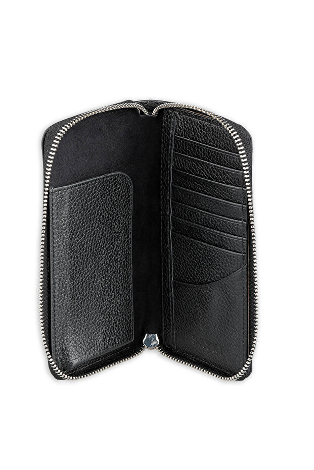 Siyah Floter 100% Hakiki Deri Cüzdan - 2