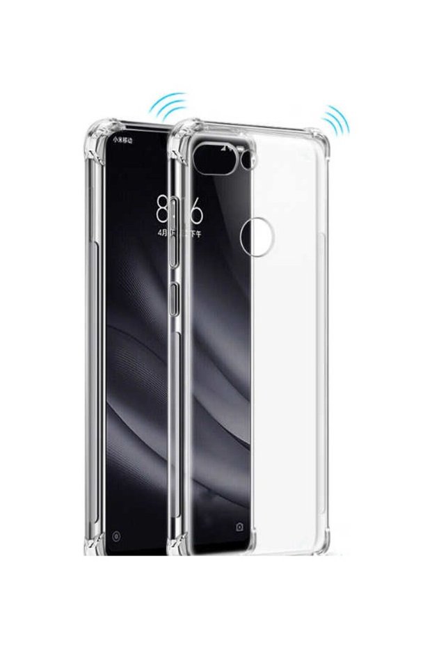 Mi 8 Lite Case Ultra Protection Transparent Anti Shock Case + Ghost Screen Protector