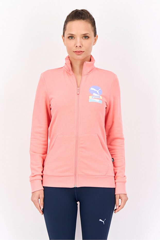 Women Regular Fit Long Sleeves Outdoor Jacket, Pink
