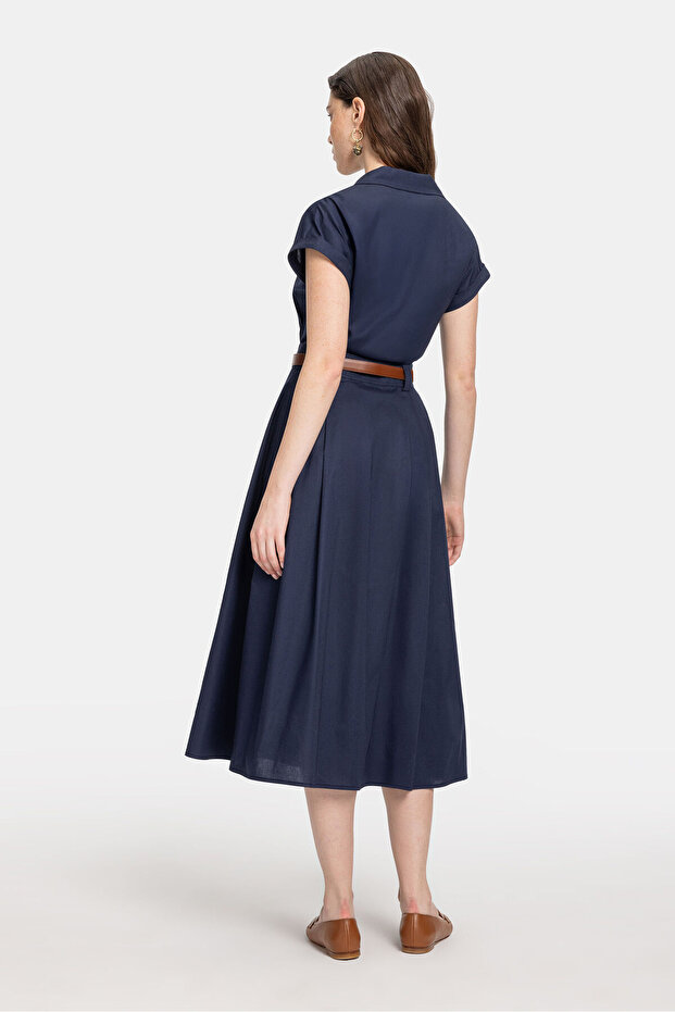 LACİVERT ELBİSE - 6