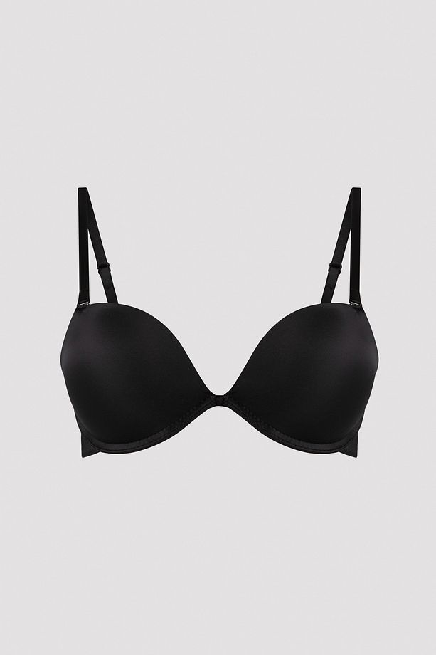 Siyah Wowbra Destekli Push Up Sütyen - 6