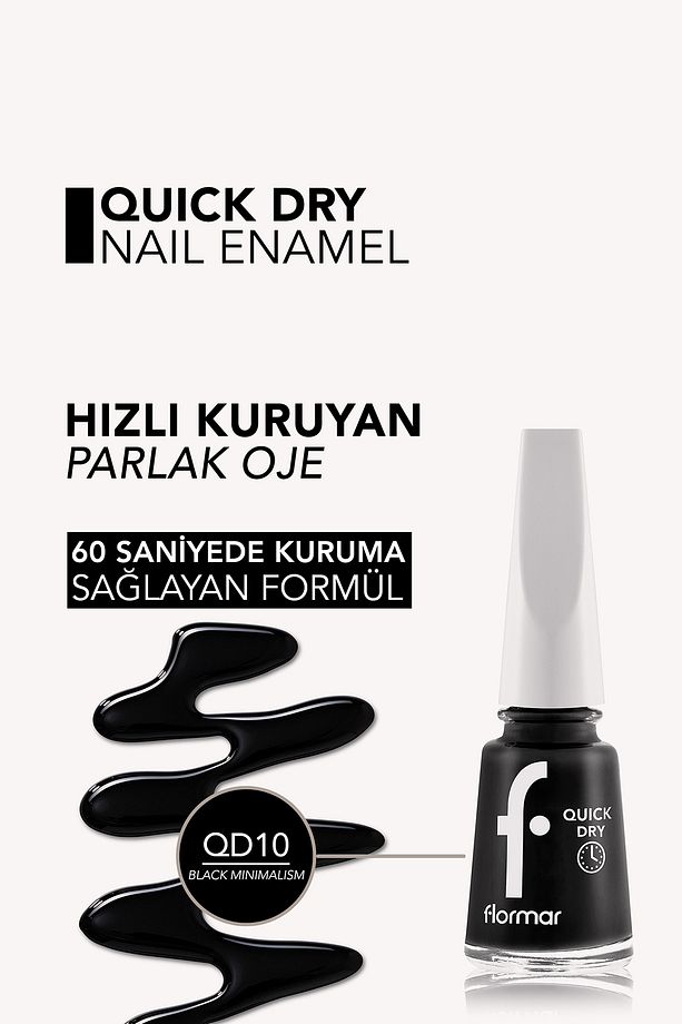 Quick Dry Hızlı Kuruyan İnce Yapılı & Parlak Bitişli Oje - 4