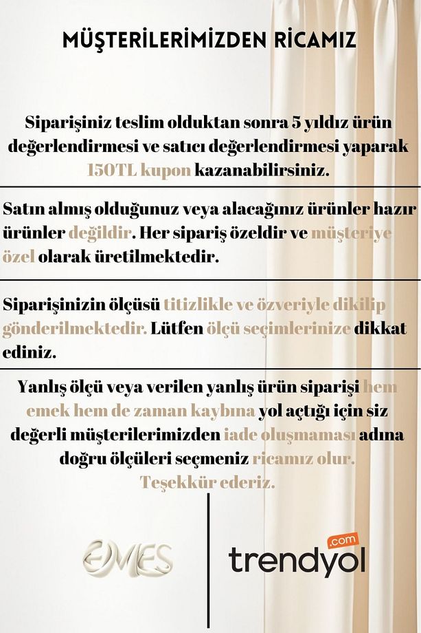 Brillant Eteği İşlemeli, İşlemeli Tül, Yüksek Kaliteli Tül, Sık Pile, Ütü İstemez - 7