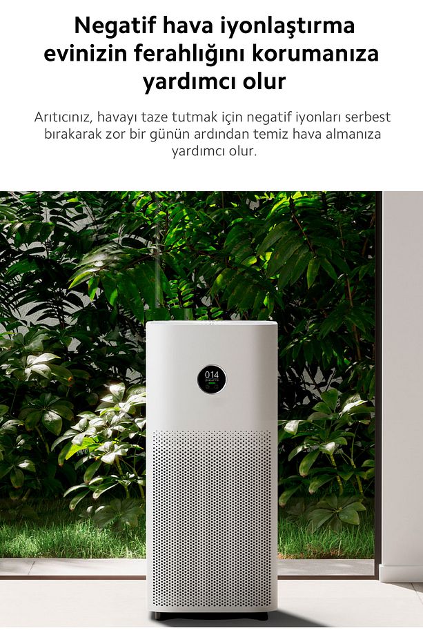 Hepa Filtreli, Oled Ekranlı 3 Ü 1 Arada Yüksek Kaliteli Akıllı Hava Temizleyici, 48m² - 6