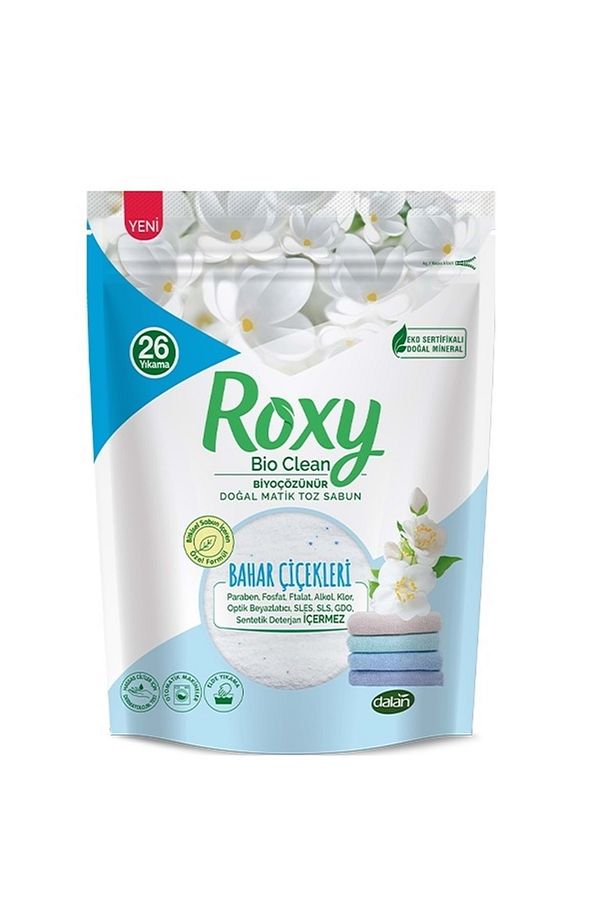 Roxy Bio Clean Matik Sabun Tozu 800gr Bahar Çiçekleri (9 LU SET) (234 YIKAMA) - 2
